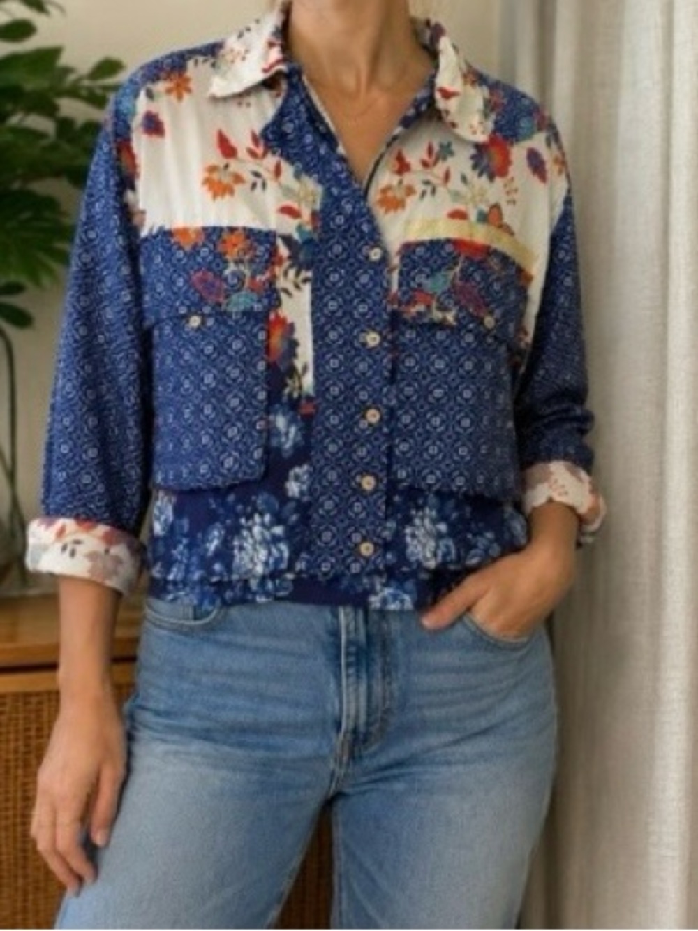 RARE Johnny Was Workshop Shirt Jacket